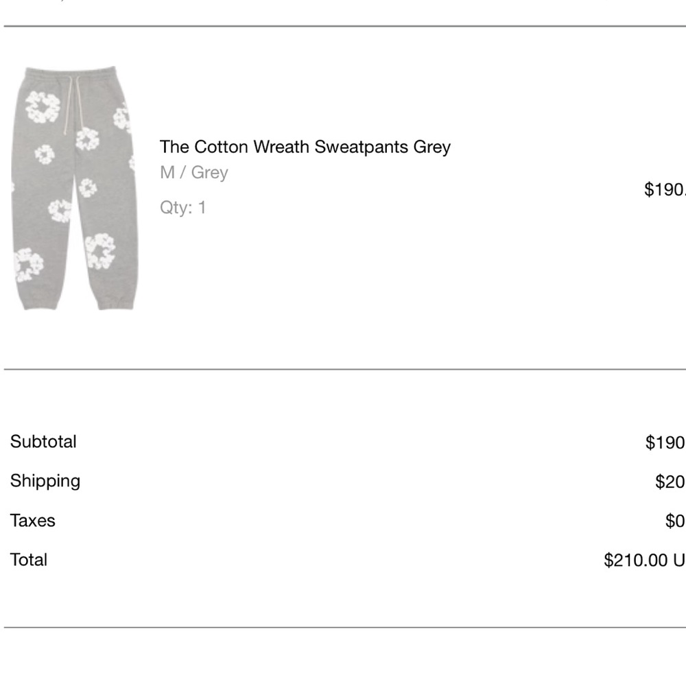 Denim Tears sweatpants